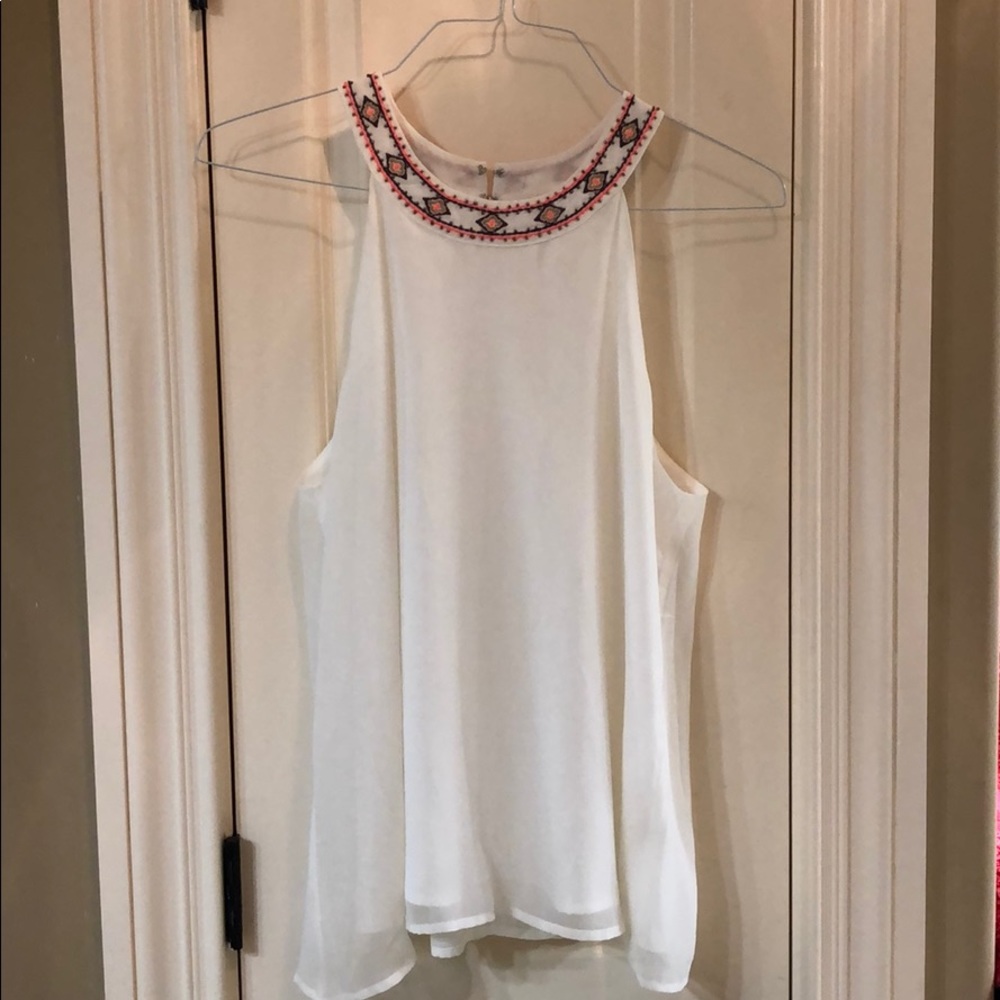 Beaded Sleeveless Top